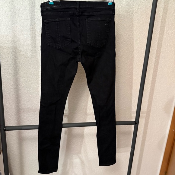 Rag & Bone Coated Black Skinny Jean Size 30. Cut 7195 - Picture 7 of 12